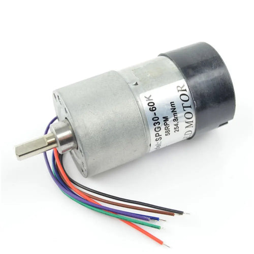 12V, 58RPM 60:1 Gear Motor w / Encoder