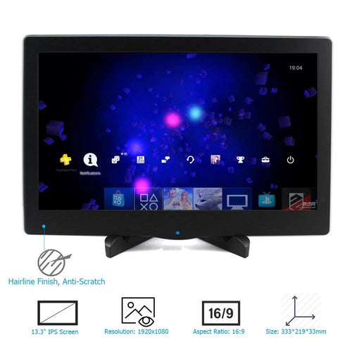 13.3 Inch Portable Full View IPS Display Monitor 1920x1080 High Definition