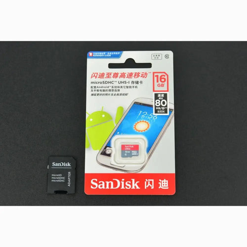 SD/MicroSD Memory Card (16GB Class10 SDHC with Adapter)