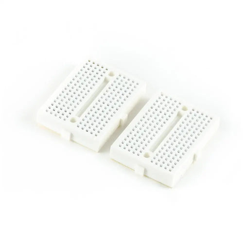 170 Tie Point Mini Solderless Breadboard Pair - White