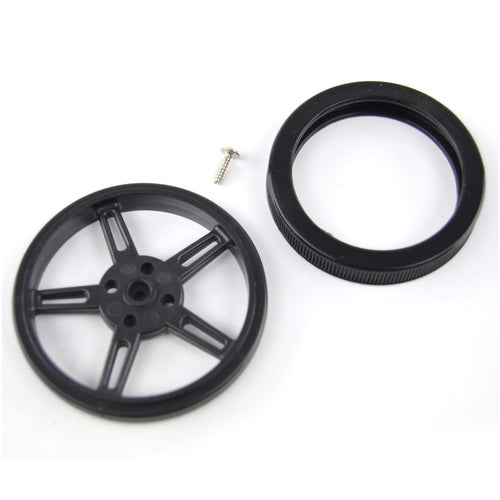 2.4" Wheel for Micro Continuous Rotation FS90R Servo