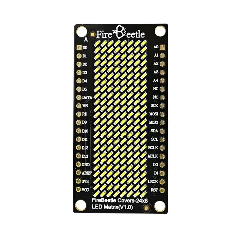 24×8 LED Matrix (White) - FireBeetle Covers