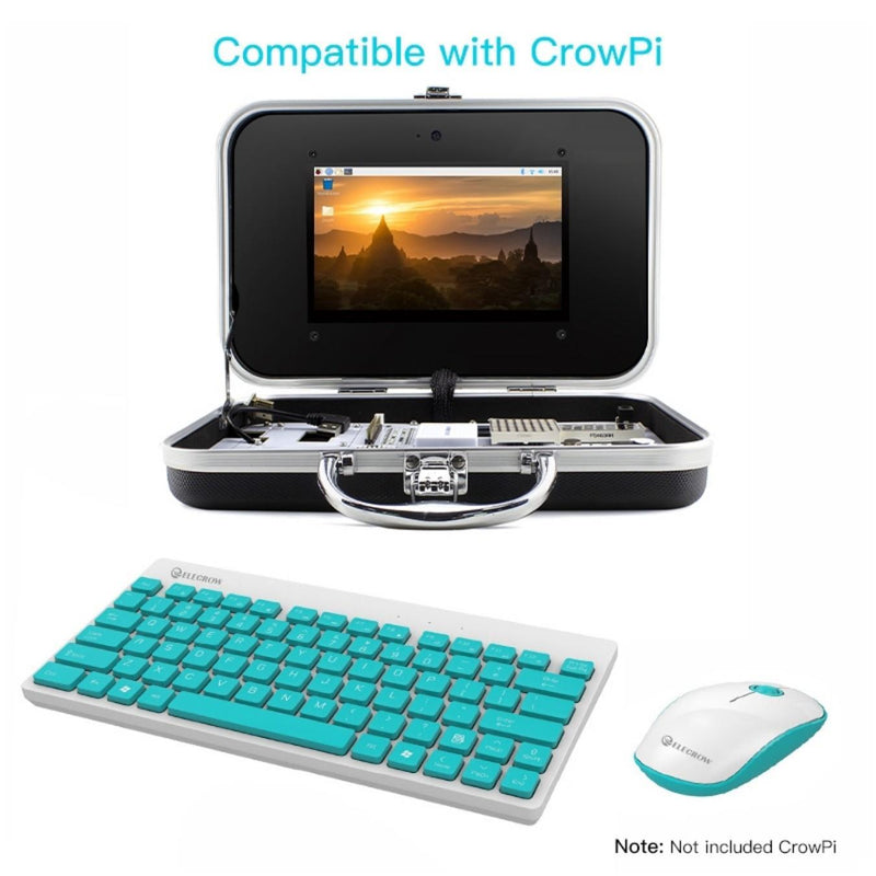 2.4GHz USB Wireless Keyboard & Mouse Combo for Notebook/PC RaspberryPi CrowPi