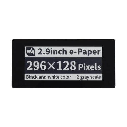 2.9-inch 296x128 Touch E-Paper E-Ink Display HAT for RPi, Capacitive Touch