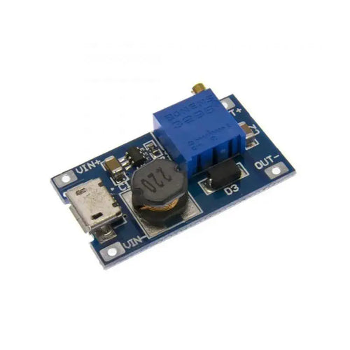 2A Booster DC-DC Step-Up Module Micro USB Input 2V-24V to 5/9/12/28V