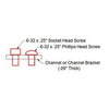 3/8" 6-32 Socket Head Machine Screw (25pk)