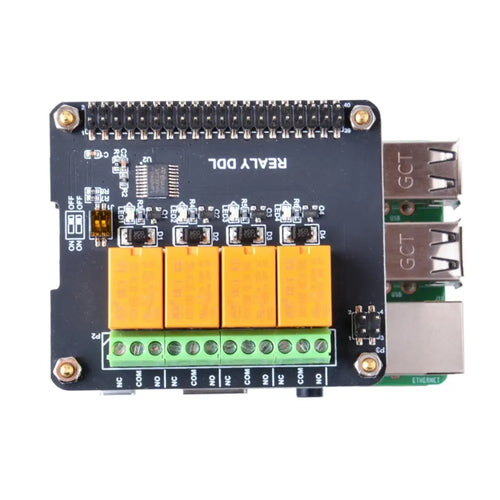 4 Channel Relay Hat for Raspberry Pi 3B+/3B/2B