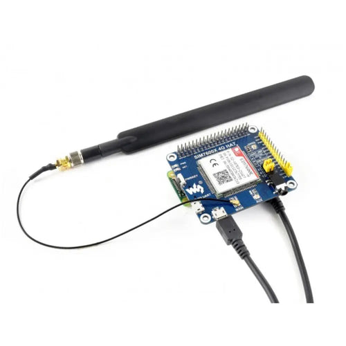 4G/3G/2G/GSM/GPRS/GNSS HAT for Raspberry Pi (Europe, SE-Asia, W-Asia, Africa)