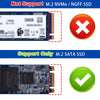 52Pi NAS Case w/ Low-Profile Fan & M.2 Sata SSD for Raspberry Pi 4B