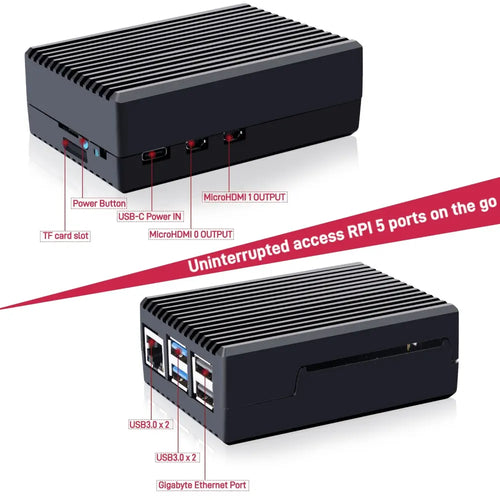 52Pi Aluminum Passive Cooling Case for Raspberry Pi 5