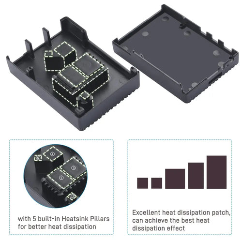 52Pi Aluminum Passive Cooling Case for Raspberry Pi 5