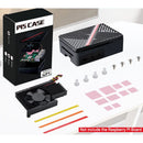 52Pi Armor Lite V5 ABS Enclosure for Raspberry Pi 5 w/ Cooling (Black)