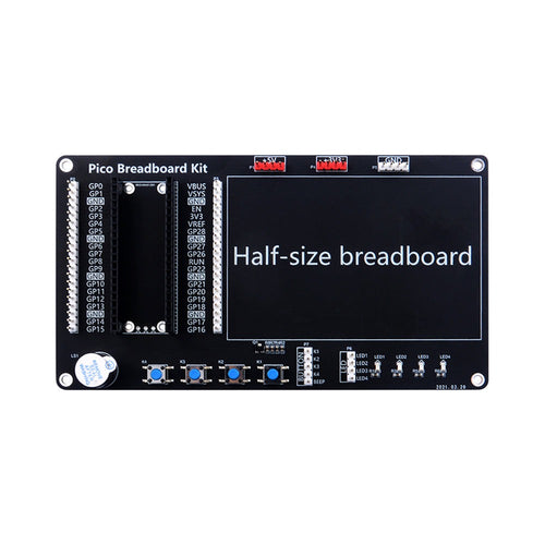 52Pi Breakout Kit Half-Size Breadboard for Raspberry Pi Pico / Pico W