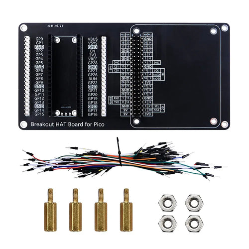 52Pi Breakout HAT Board for Raspberry Pi Pico/Pico W