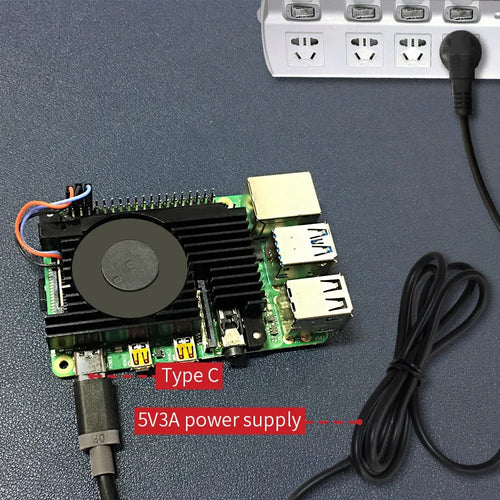 52Pi CNC Extreme Heatsink w/ adjustable PWM Fan for Raspberry Pi 4