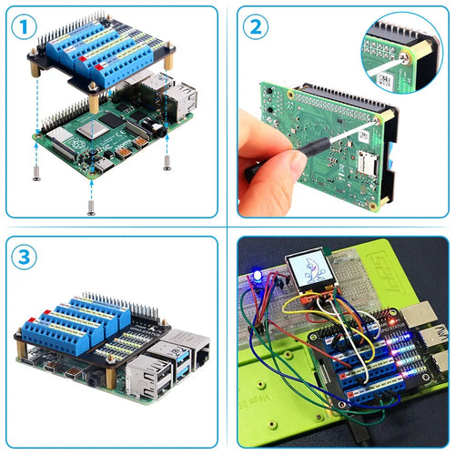 52Pi GPIO Screw Terminal HAT for Raspberry Pi