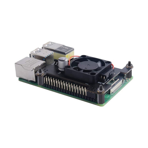 52Pi Isolated PoE HAT w/ Fan, IEEE 802.3af/at for Raspberry Pi 4/3B+