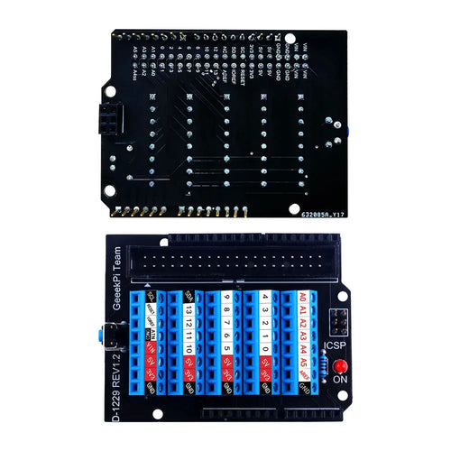 52Pi Screw Terminal Expansion Board for Arduino UNO (Blue)