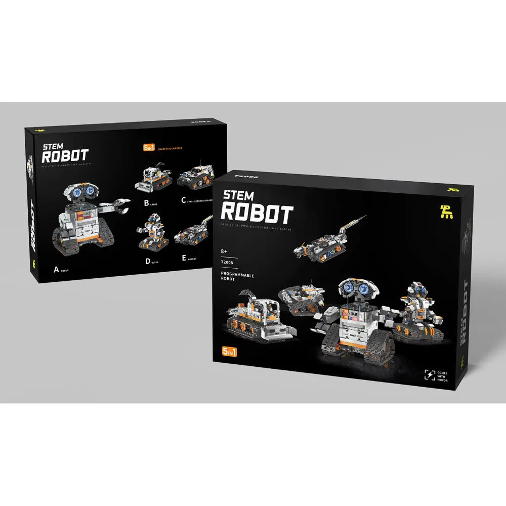 Technic Bouwset voor kinderen, 5-in-1 robotspeelgoed, constructierobot, 539 delen, bouwspeelgoed met app en afstandsbediening, verjaardagscadeau voor jongens en meisjes van 6-12 jaar