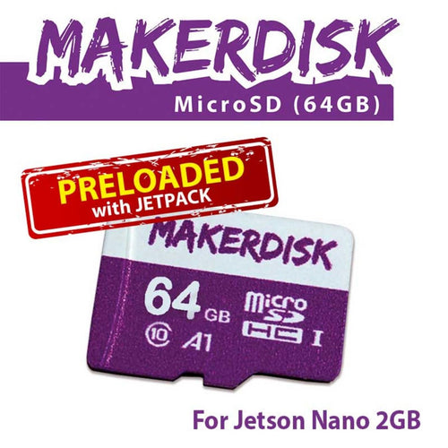 64GB MicroSD w/ JetPack for Jetson Nano 2GB