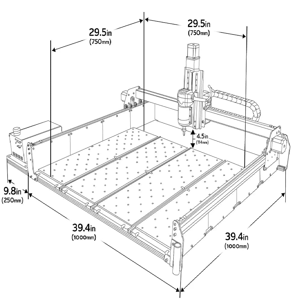 Inventables X-Carve 1000mmテーブル(未調整につき部品取りにどうぞ) Inventables X-Carve 1000mmテーブル(未調整につき部品取りにどうぞ)