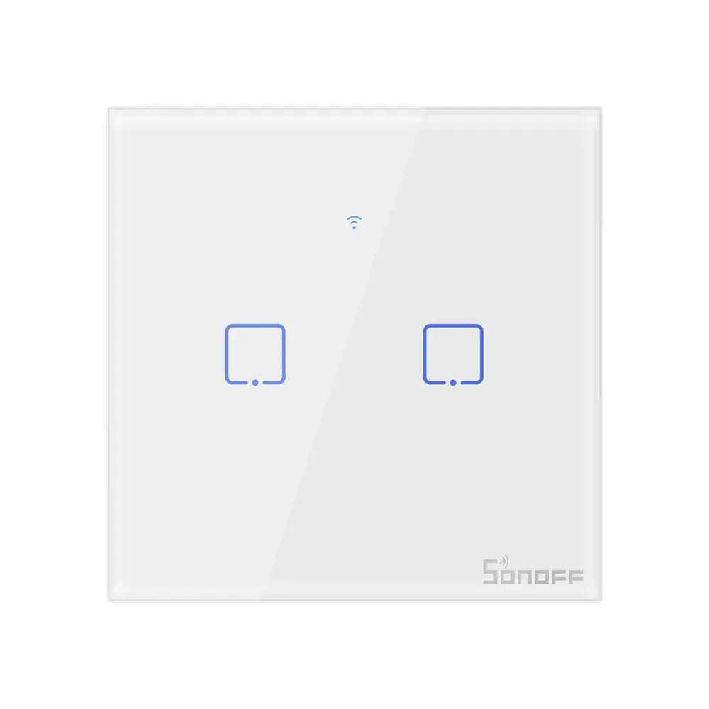 SONOFF TX Series WiFi Wall Switch (T2, EU, 2 Gang, White)