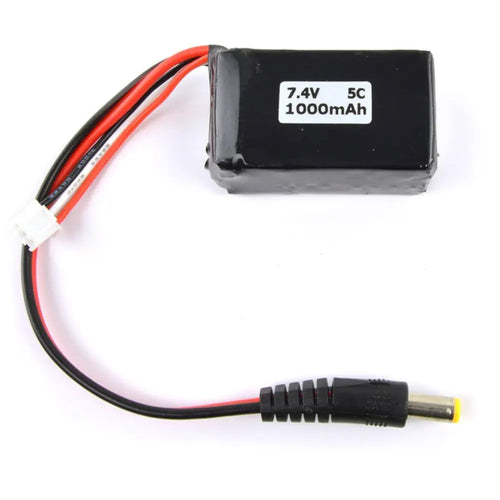 7.4V, 1000mAh, 5C LiPo Battery