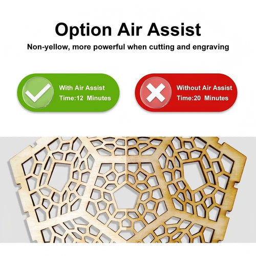 LONGER RAY5 20W Laser Engraver Air Assist Kits, 30L/Min Max Air Flow