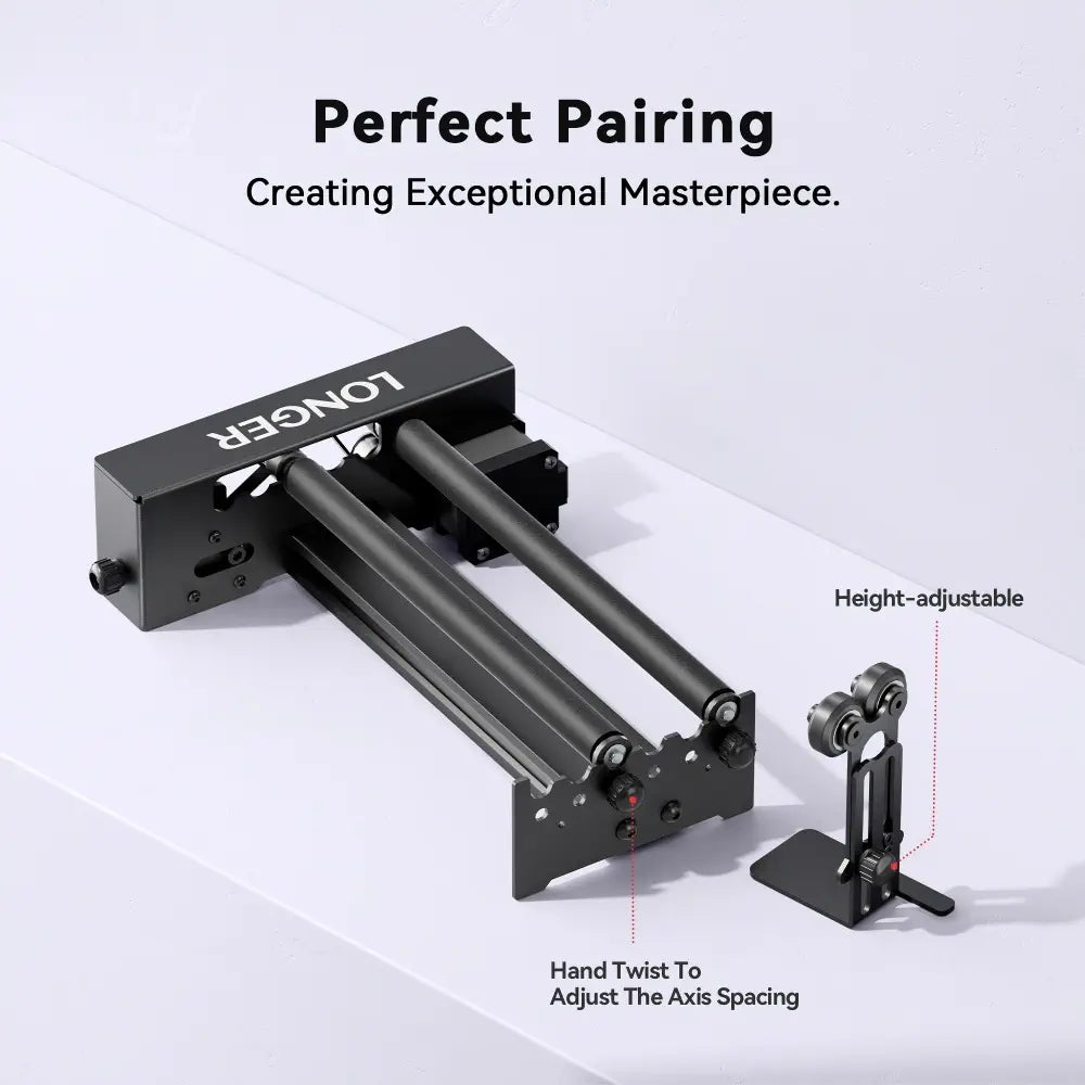 LONGER Laser Engraver Rotary Roller with Bracket