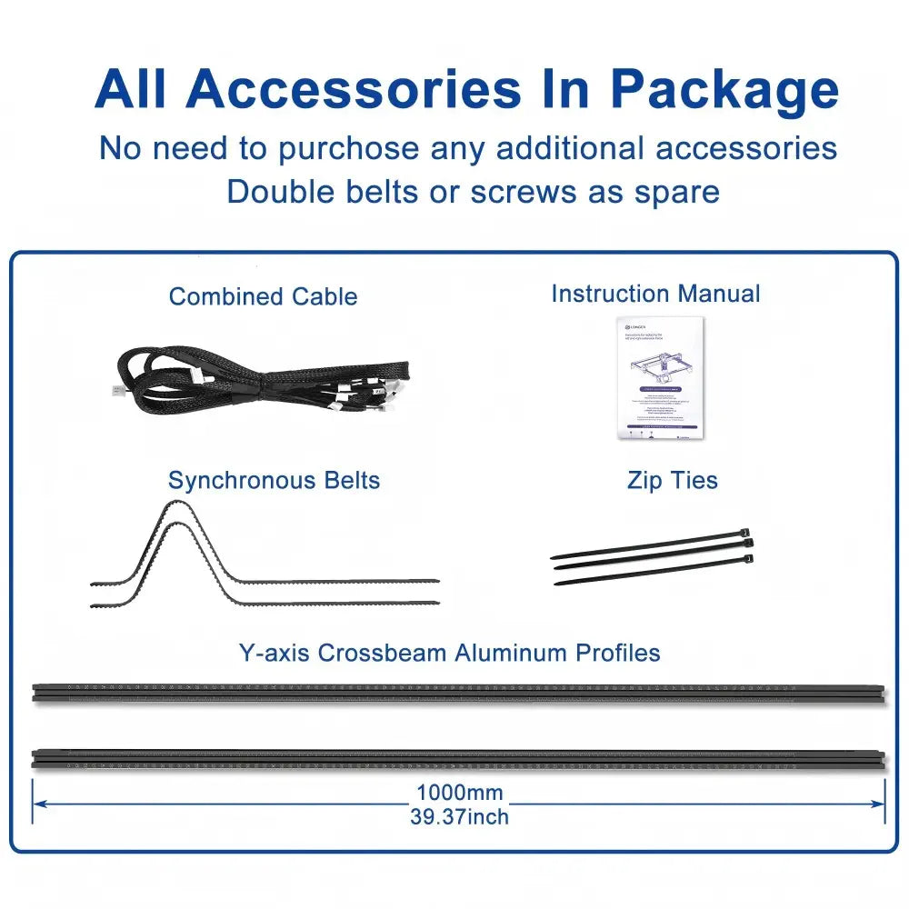 LONGER RAY5 Laser Engraver Y-Axis Extension Kits