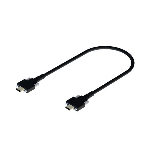 USB Type- C To C with Dual Screws Locking - 0.5M