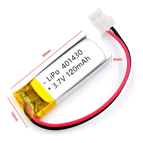 Lipo Battery 120mah, 3.7V 401430