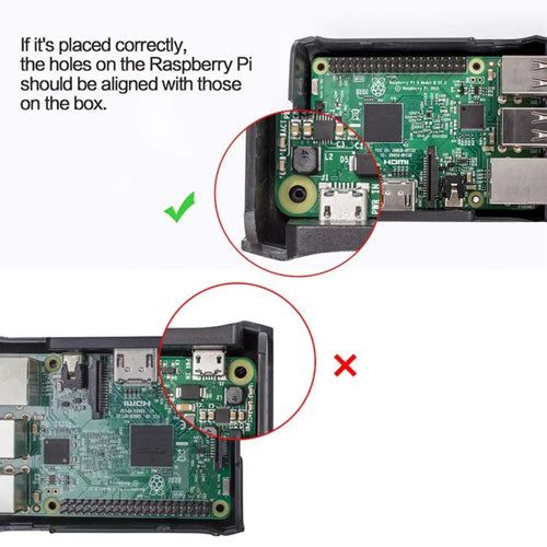 ABS Case w/ Fan for Raspberry Pi (2/3 & B+)