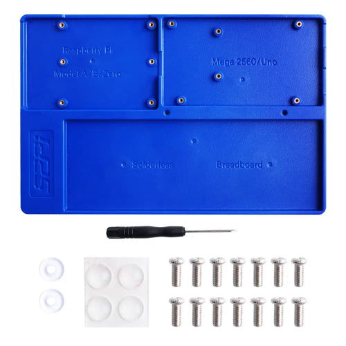 ABS Experiment Holder Platform for RPi 4B/3B+/3B/2B/B+, Zero/W, Mega 2560 (Blue)