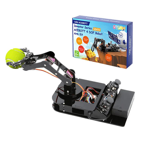 ACEBOTT 4 DOF ESP32 Programmable Robotic Arm Kit Compatible with Arduino