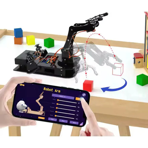 ACEBOTT 4 DOF ESP32 Programmable Robotic Arm Kit Compatible with Arduino