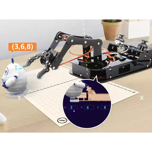 ACEBOTT 4 DOF ESP32 Programmable Robotic Arm Kit Compatible with Arduino