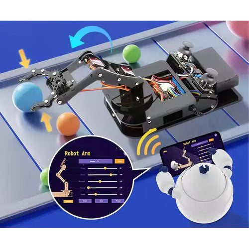 ACEBOTT 4 DOF ESP32 Programmable Robotic Arm Kit Compatible with Arduino