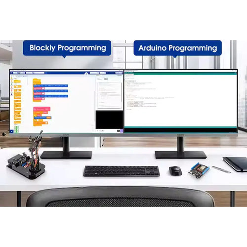 ACEBOTT 4 DOF ESP32 Programmable Robotic Arm Kit Compatible with Arduino