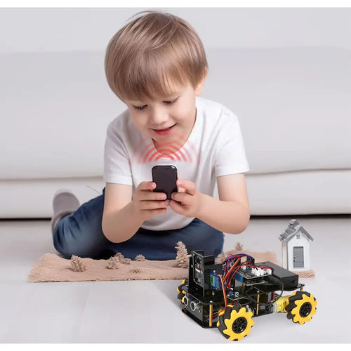 ACEBOTT Smart Robot Camera Car Kit, 4WD Remote Control Car Compatible w/ Arduino IDE
