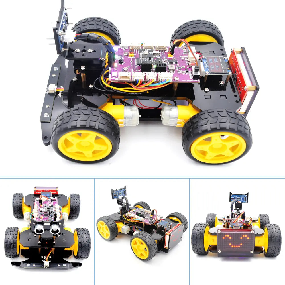Adeept 4WD Smart Car Kit (Compatible w/ Arduino IDE)