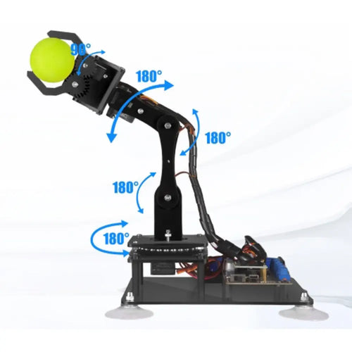 Adeept 5-DOF Arduino Compatible Programmable Orange Robot Arm Kit w/ OLED Display