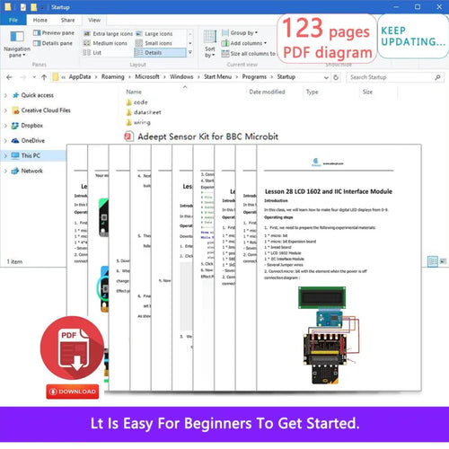 Adeept BBC micro:bit Sensor Starter Kit