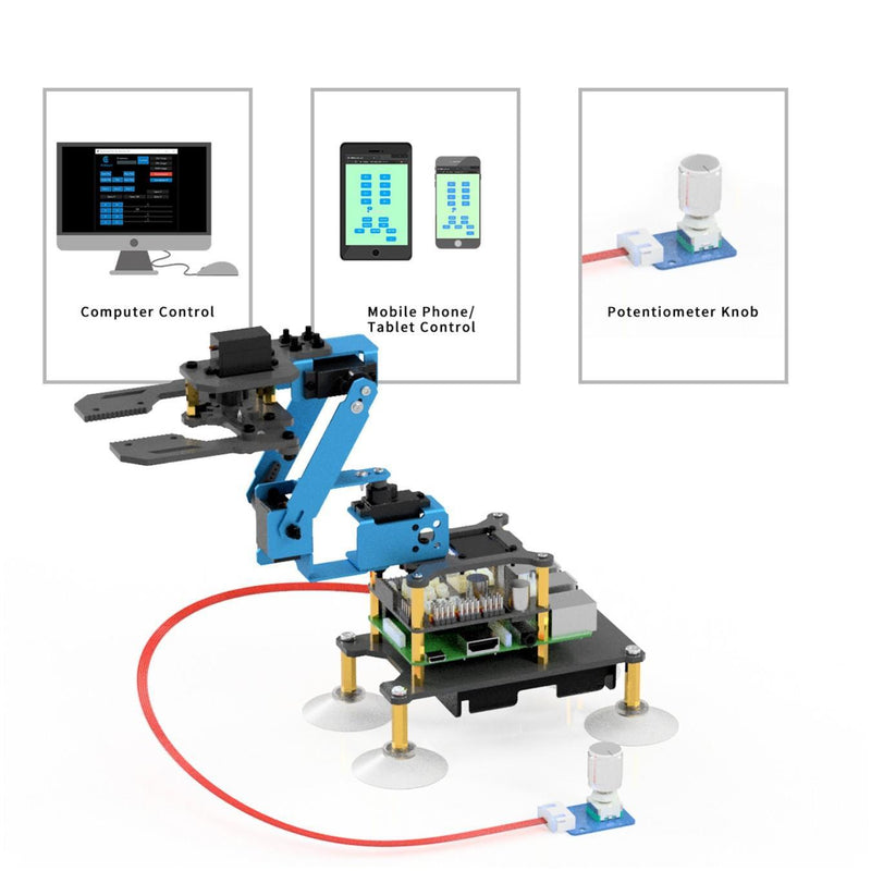 Adeept RaspArm-S 4-DoF Robotic Arm Kit for Raspberry Pi