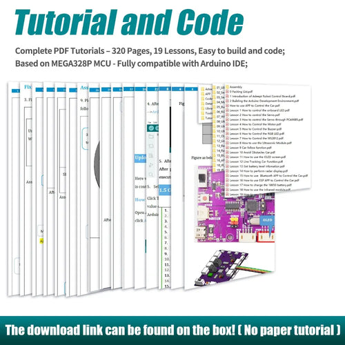 Adeept Smart Car Kit (Compatible w/ Arduino IDE)