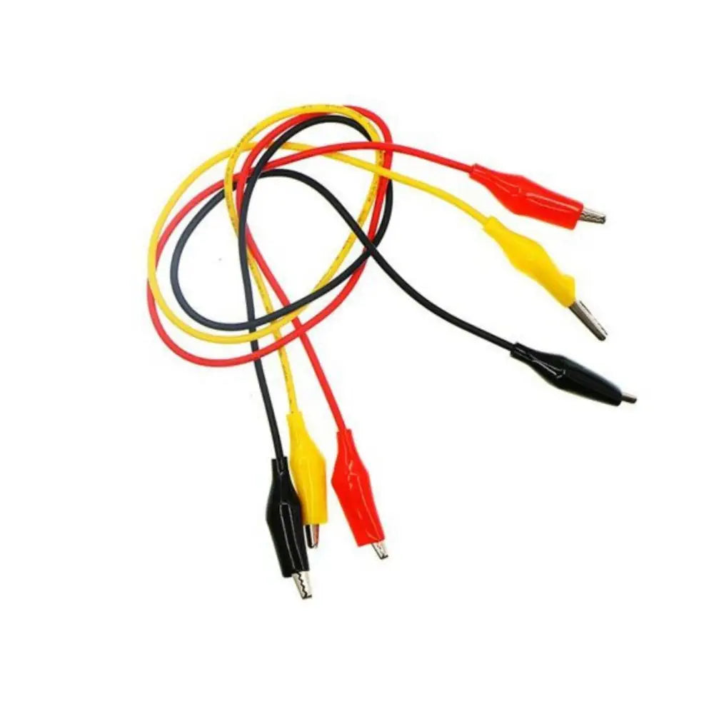 Alligator Cables for micro:bit (Black, Red, Yellow) - RobotShop