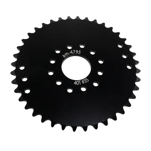 AndyMark 35 Series Bearing Bore Plate Sprocket 40 Teeth Black