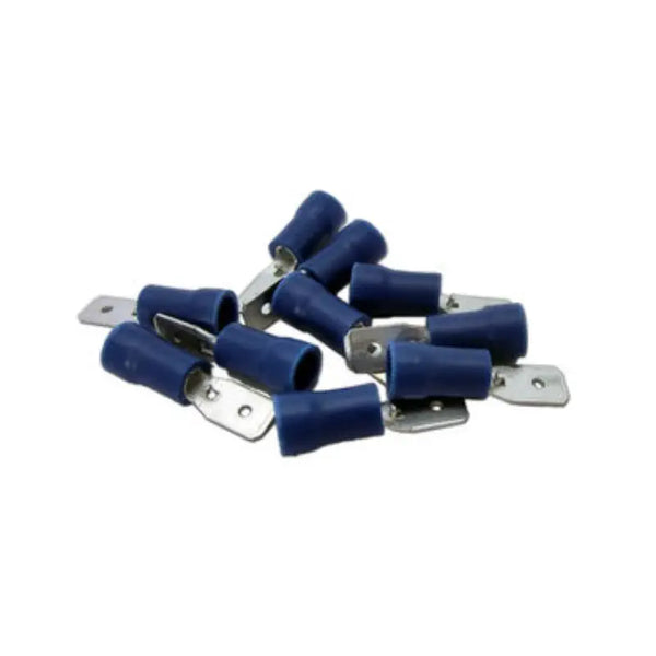 AndyMark 14-16 AWG Blue Male Tab Connector Qty. 10