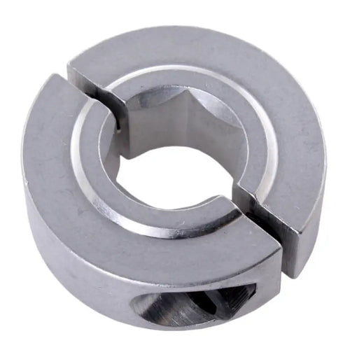 AndyMark 1/2 in. Hex Collar Clamps Silver, HD (0.5 in.), 2 Part