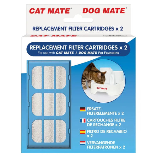 Pet Mate Replacement Filter Cartridges for Pet Fountains EU (2pk)